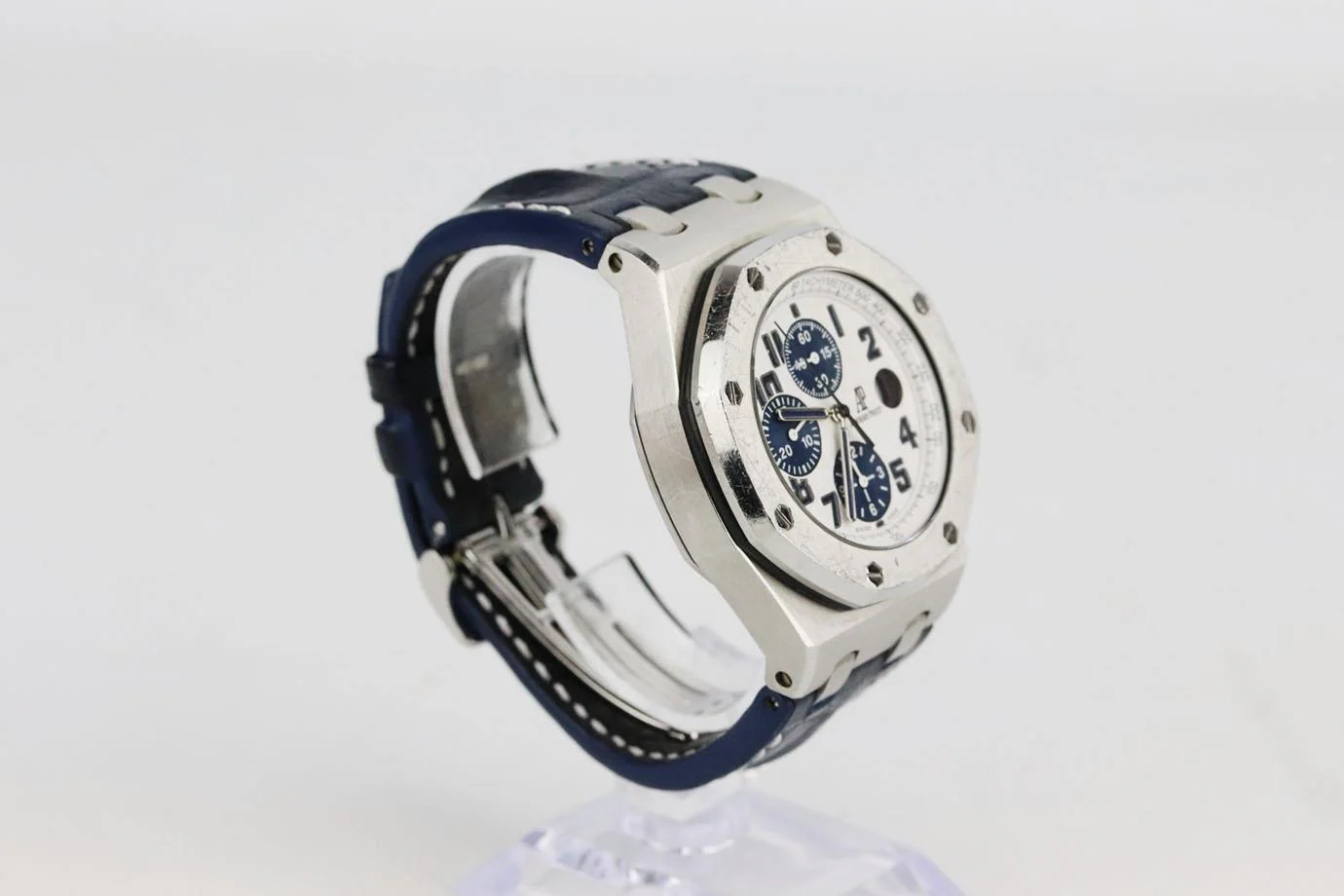 AUDEMAR PIGUET ROYAL OAK OFFSHORE CHRONOGRAPH 42MM NAVY MODEL WRIST WATCH - Image 4