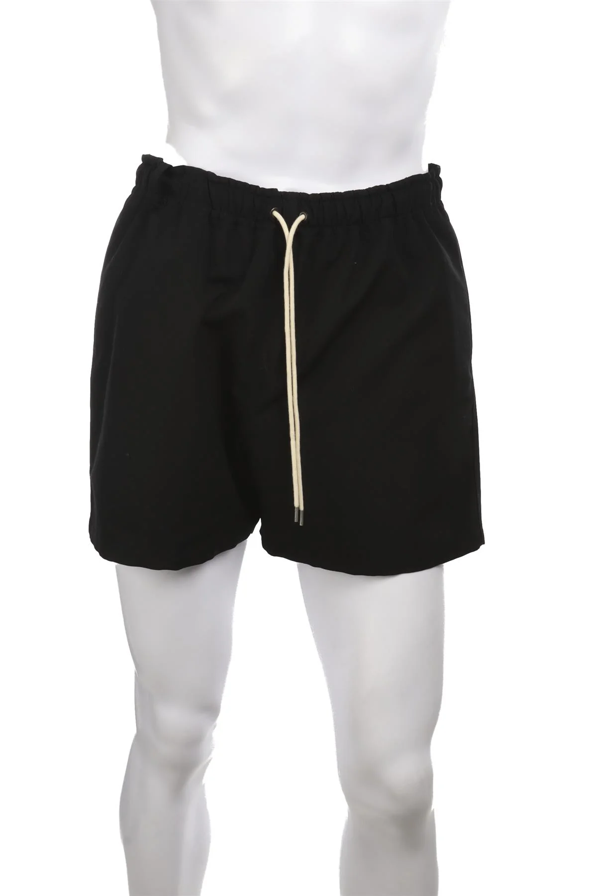 AURALEE BLACK MENS WOOL SHORTS SMALL - Image 2