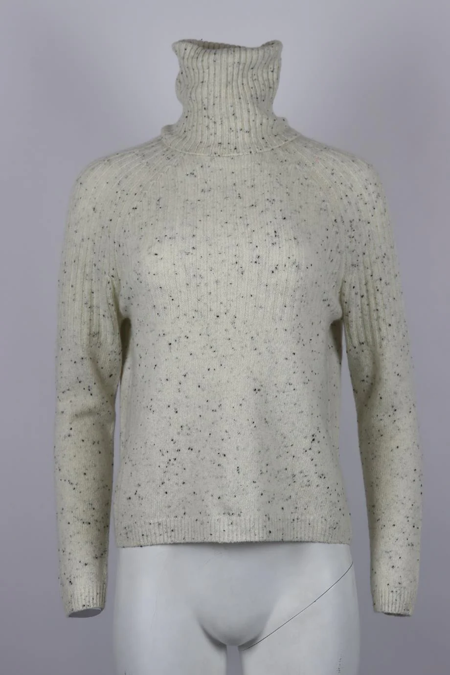 AUTUMN CASHMERE RIBBED CASHMERE TURTLENECK SWEATER XSMALL - Image 2