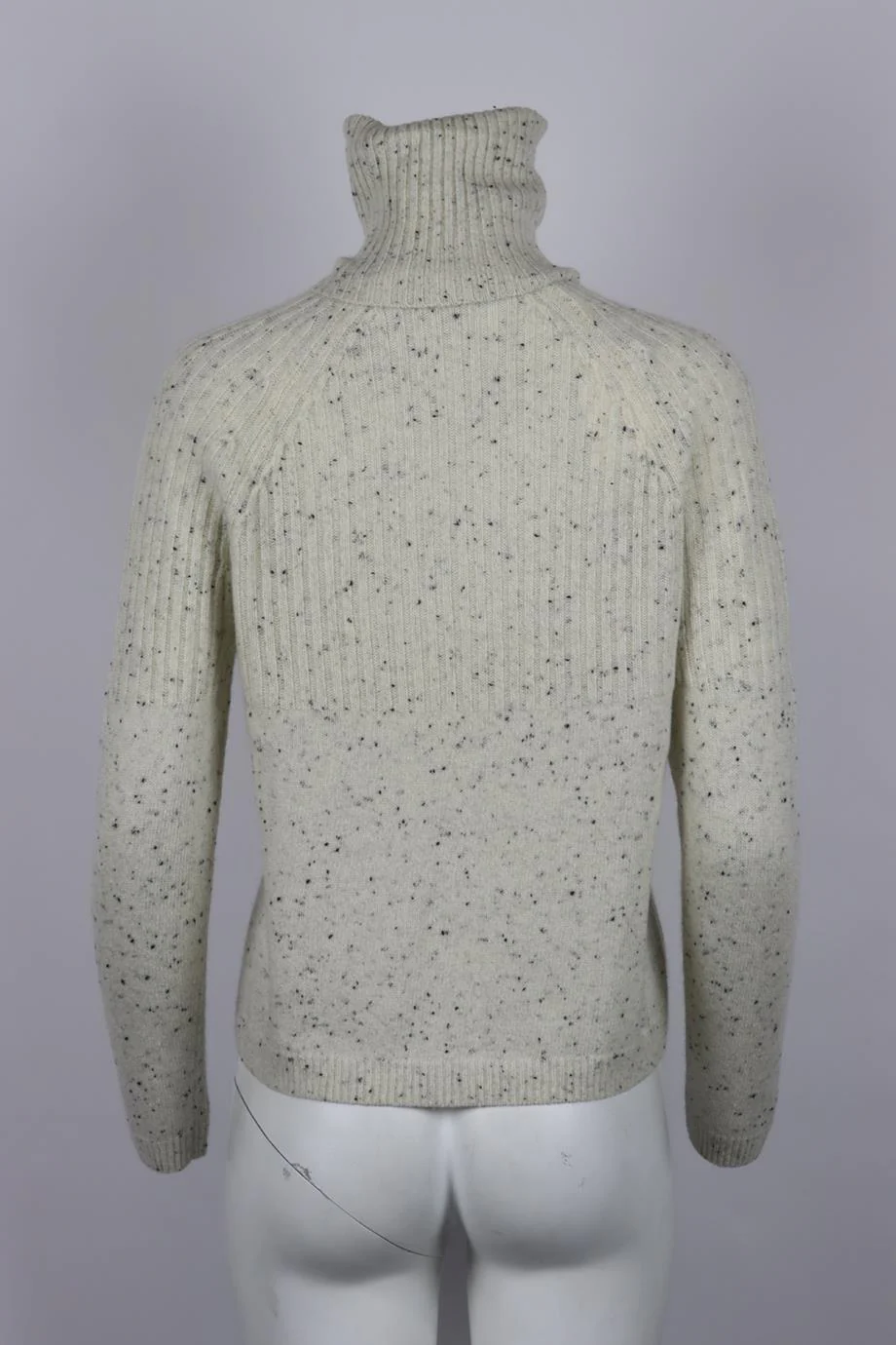 AUTUMN CASHMERE RIBBED CASHMERE TURTLENECK SWEATER XSMALL - Image 4