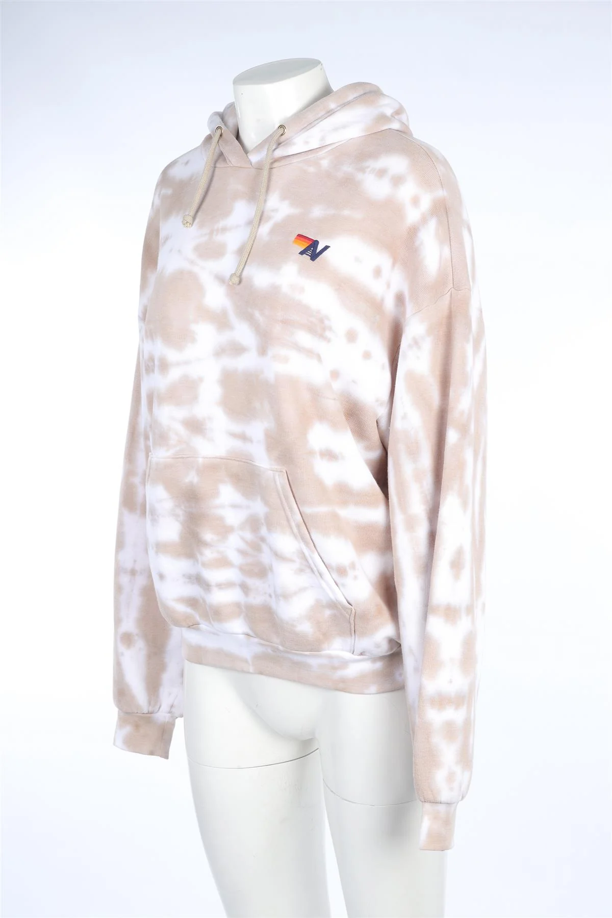 AVIATOR NATION BEIGE COTTON HOODIE MEDIUM - Image 3