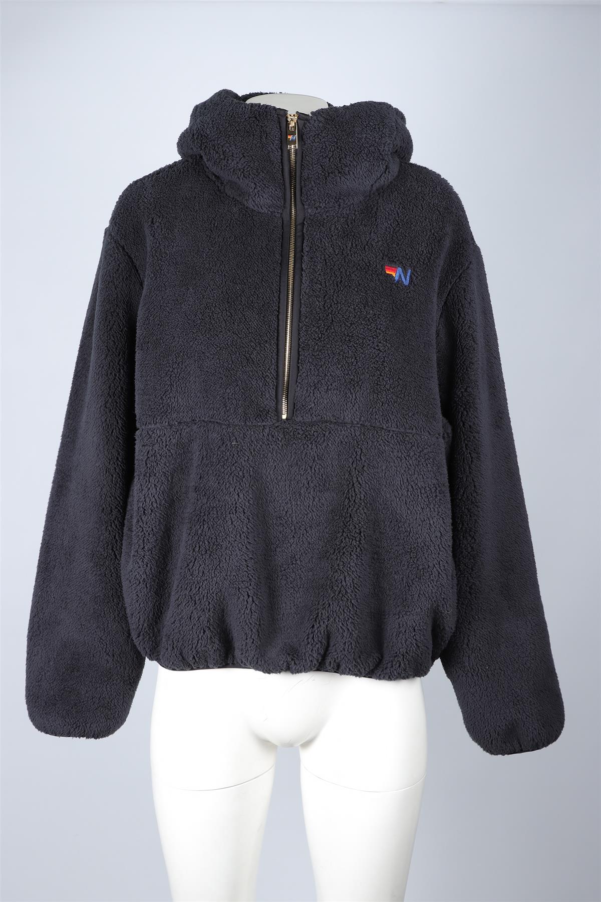 AVIATOR NATION BLACK FLEECE HOODIE MEDIUM - Image 2