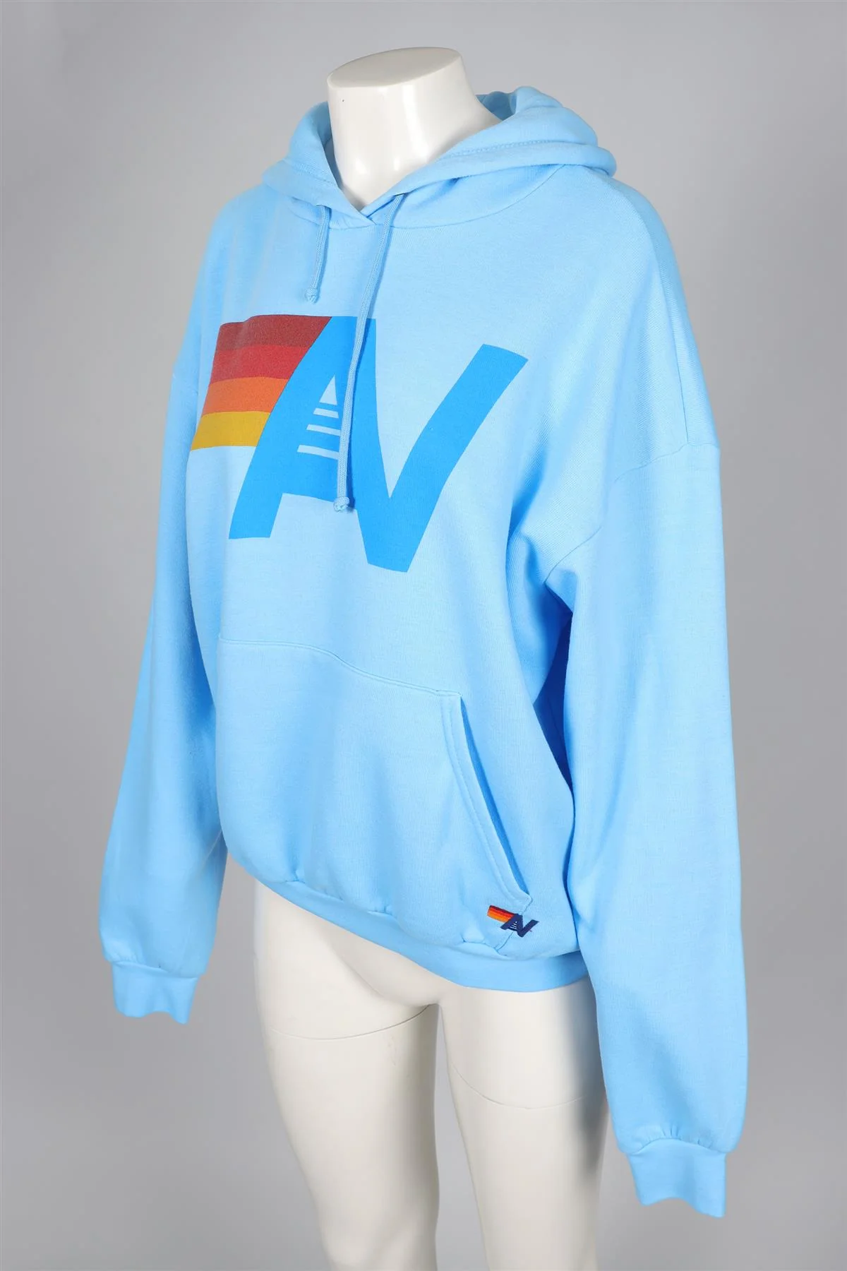 AVIATOR NATION BLUE COTTON HOODIE SMALL - Image 3