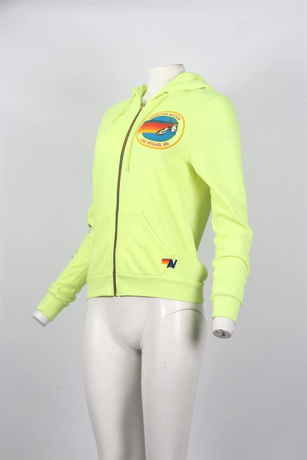 AVIATOR NATION COTTON BLEND HOODIE SMALL - Image 3