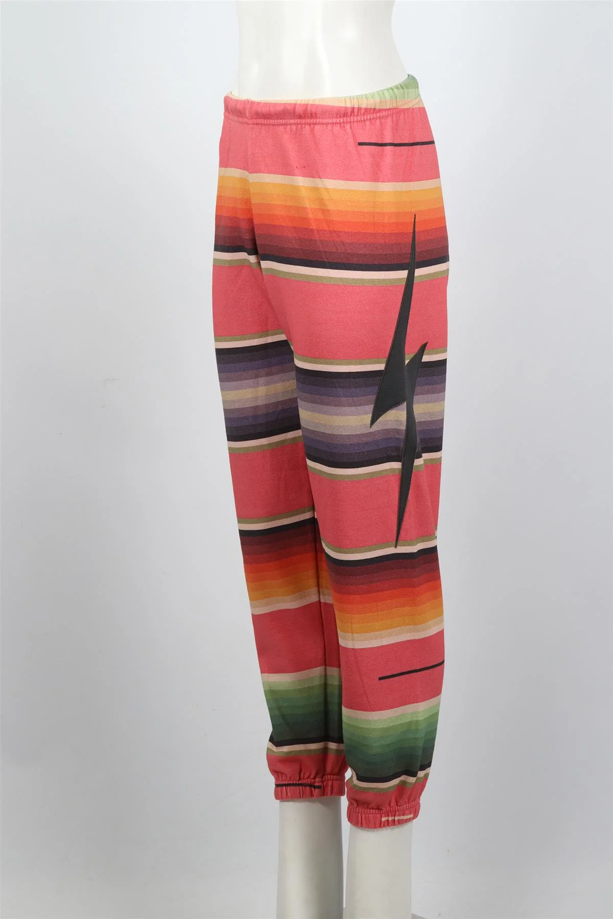 AVIATOR NATION COTTON BLEND TRACK PANTS SMALL - Image 3