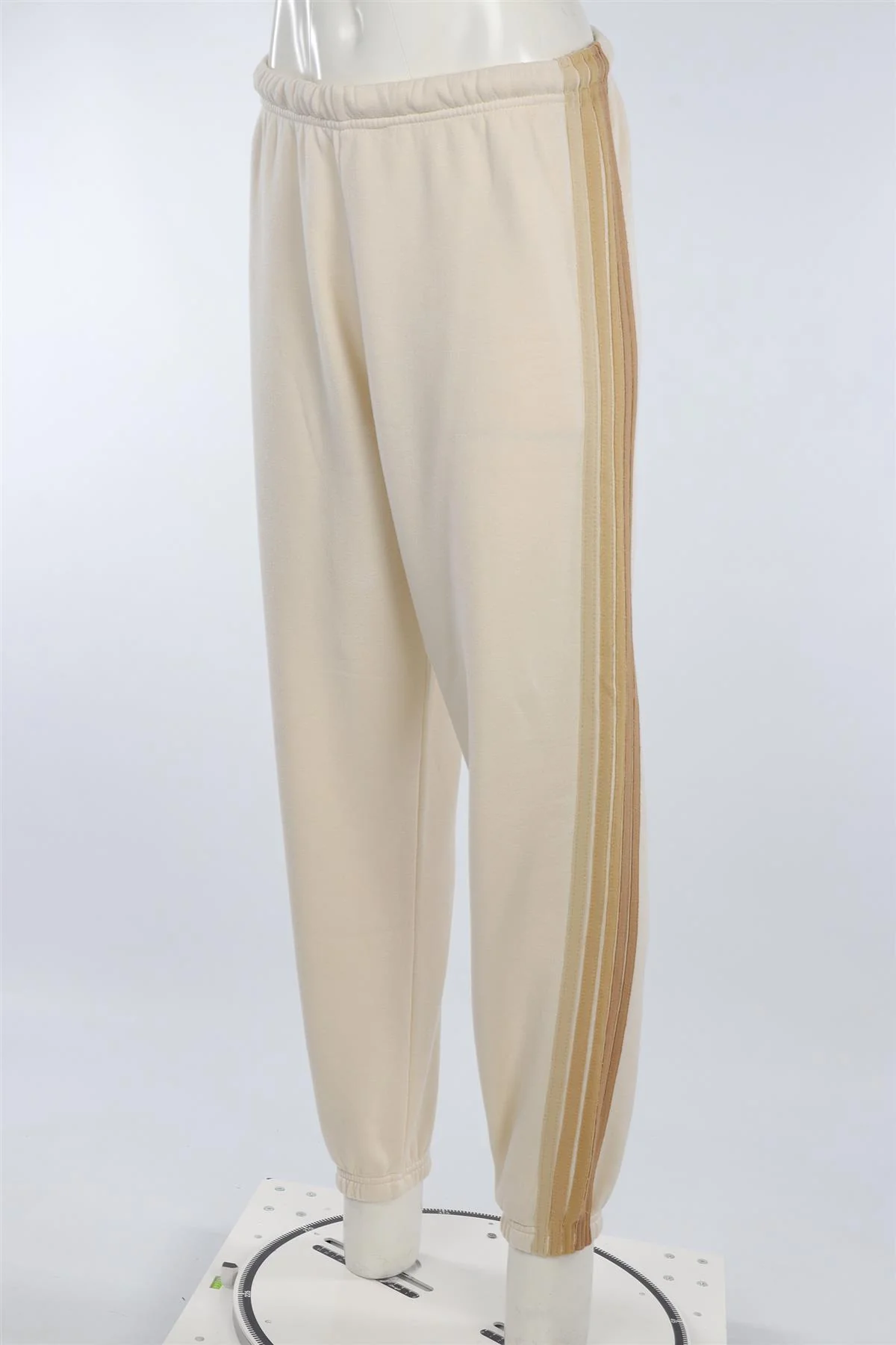 AVIATOR NATION CREAM COTTON TRACK PANTS MEDIUM - Image 3
