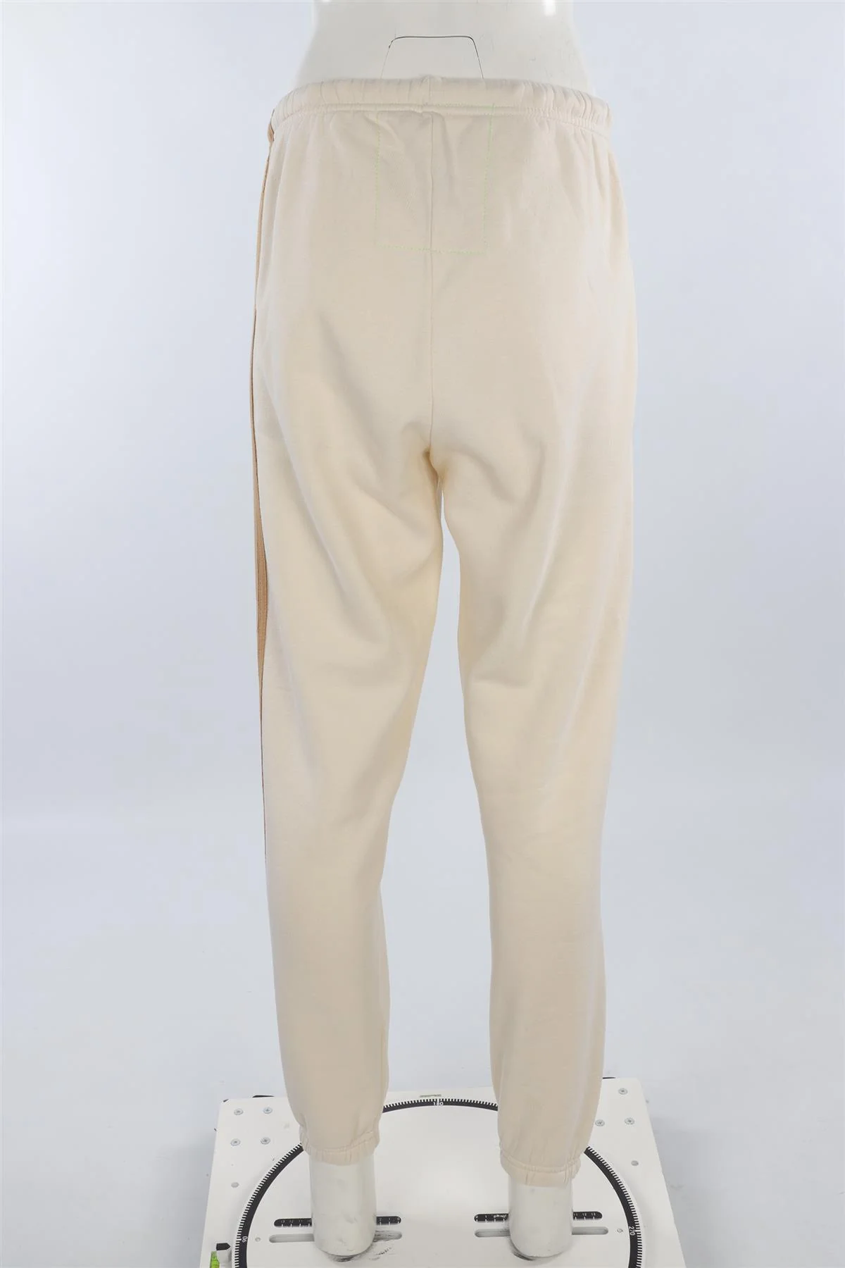AVIATOR NATION CREAM COTTON TRACK PANTS MEDIUM - Image 4