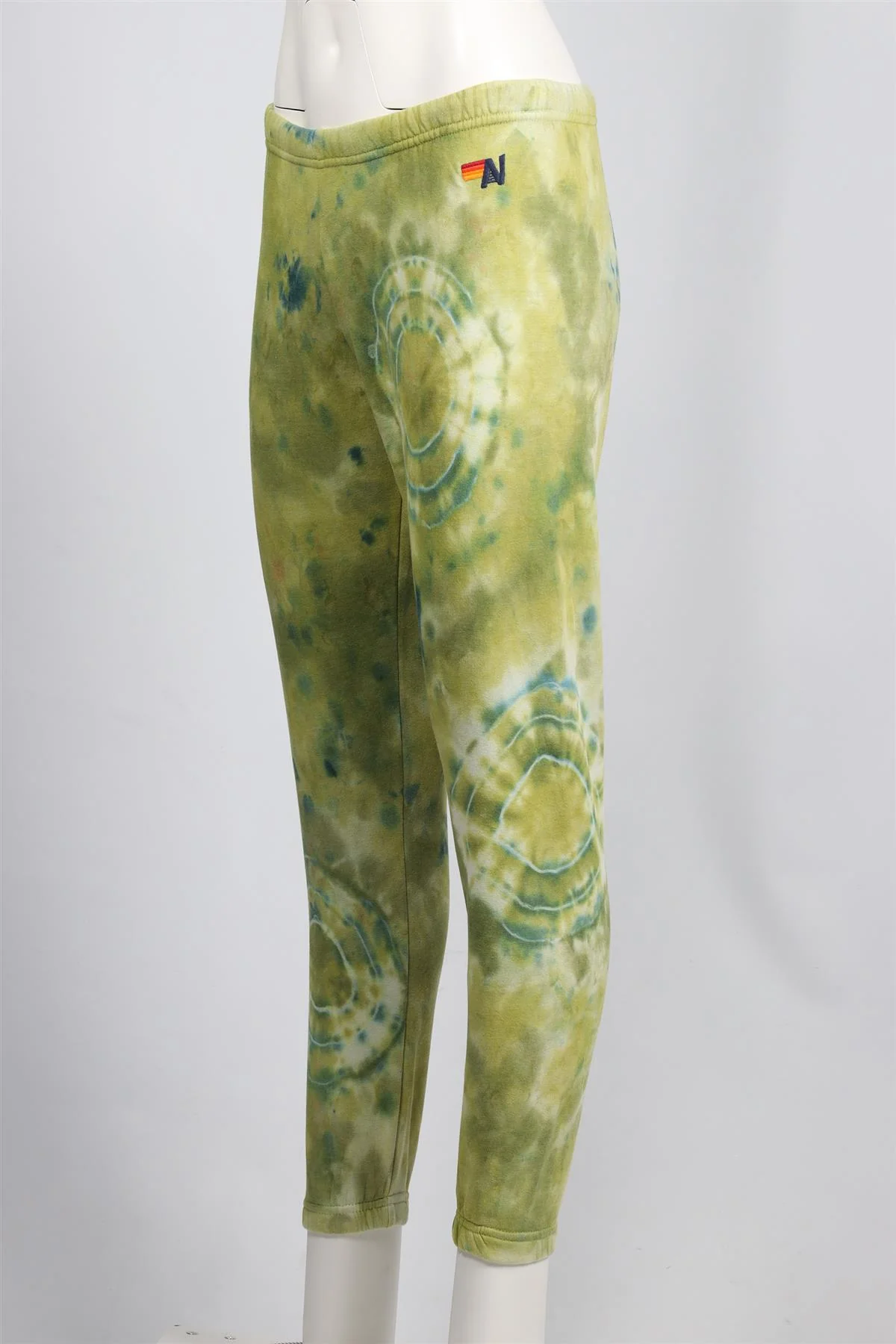 AVIATOR NATION GREEN COTTON BLEND TRACK PANTS XSMALL - Image 3