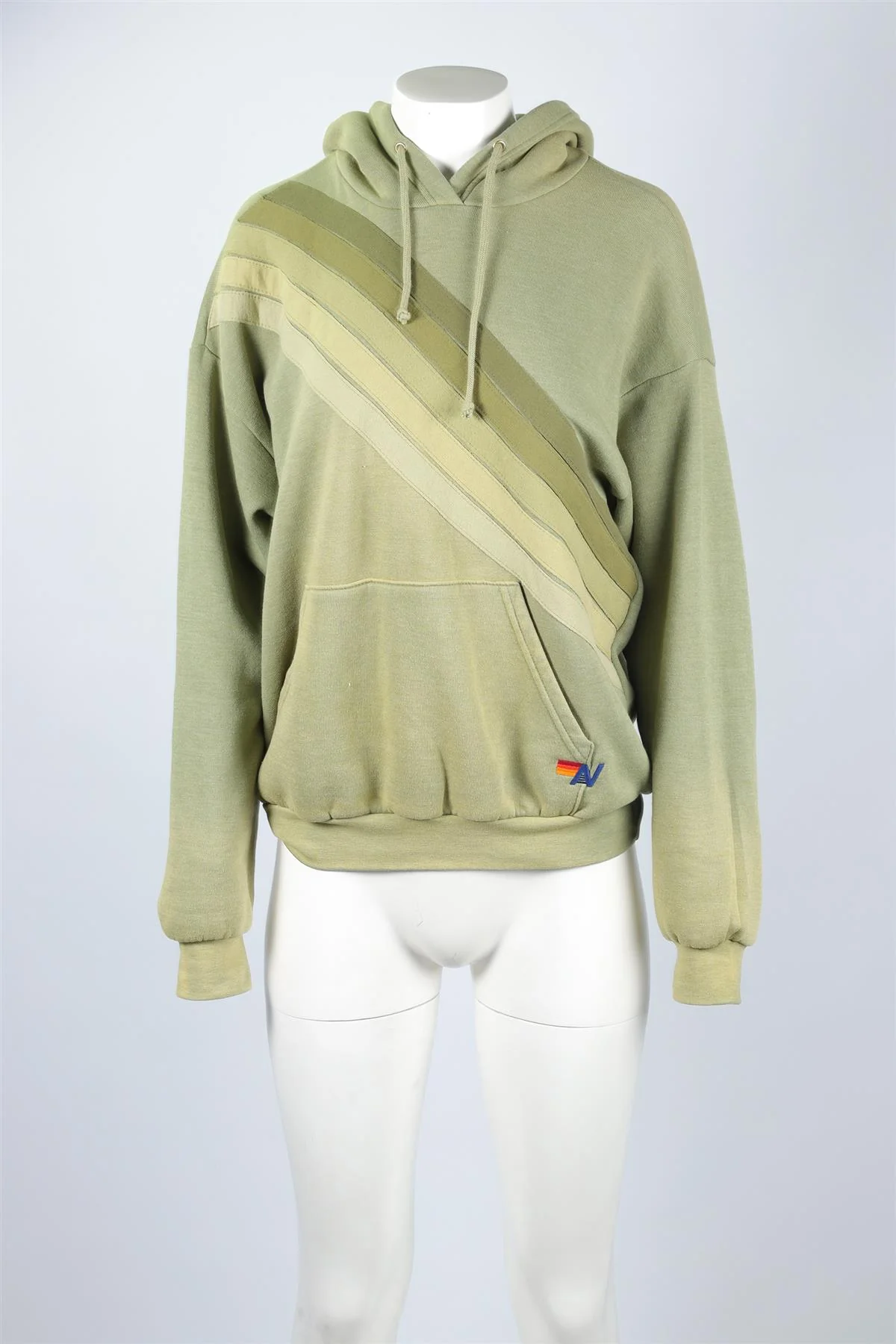 AVIATOR NATION GREEN COTTON HOODIE XSMALL - Image 2