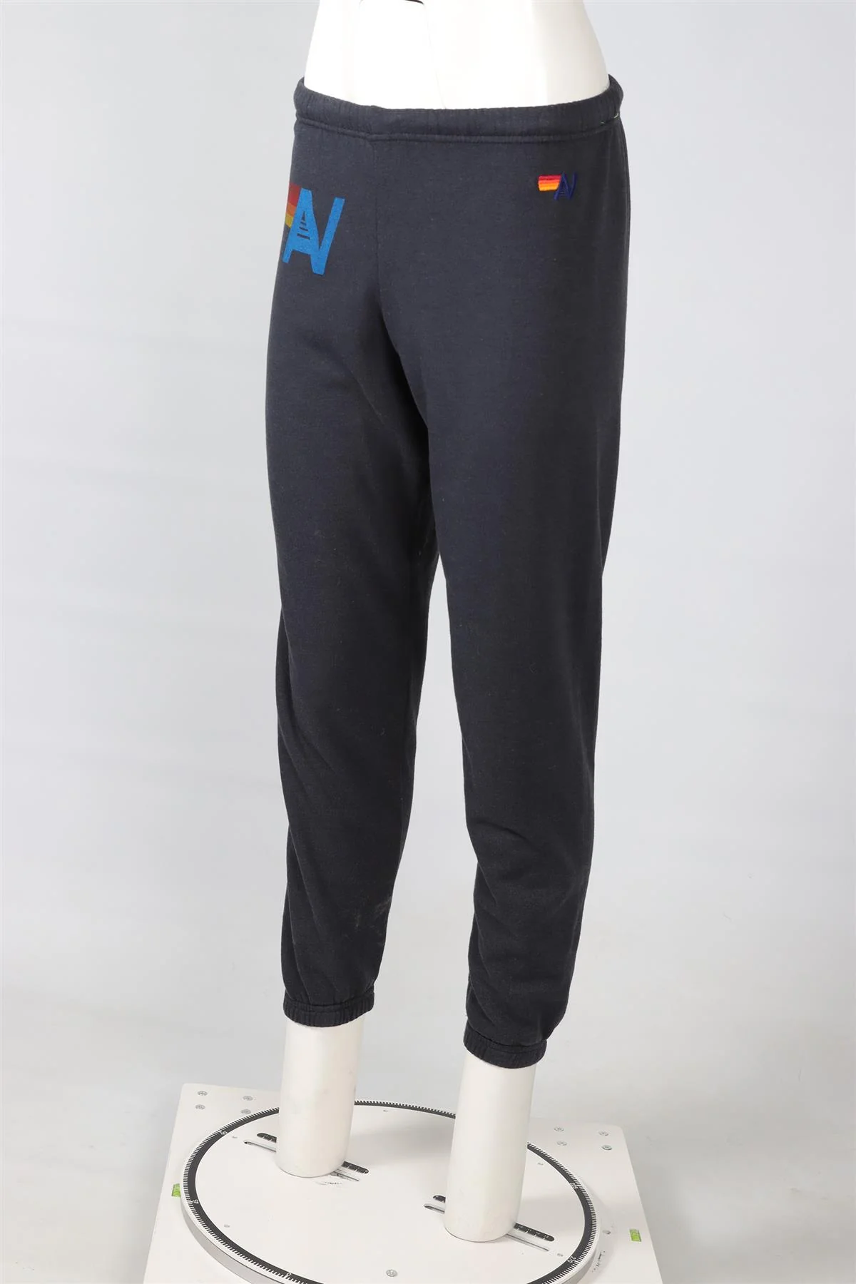 AVIATOR NATION GREY COTTON TRACK PANTS SMALL - Image 3