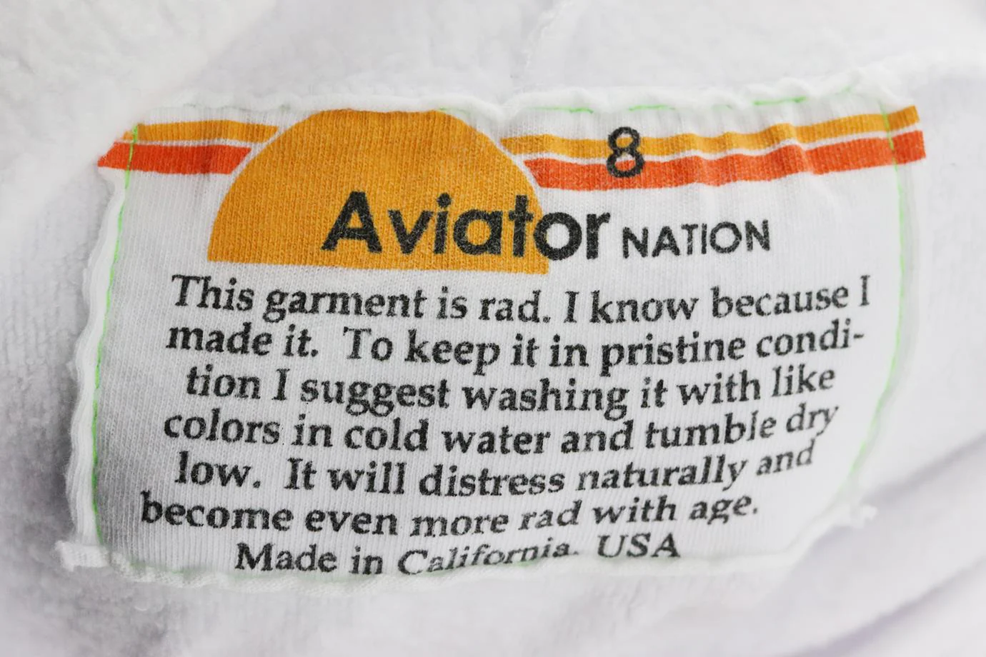 AVIATOR NATION KIDS UNISEX COTTON HOODIE 8 YEARS - Image 4