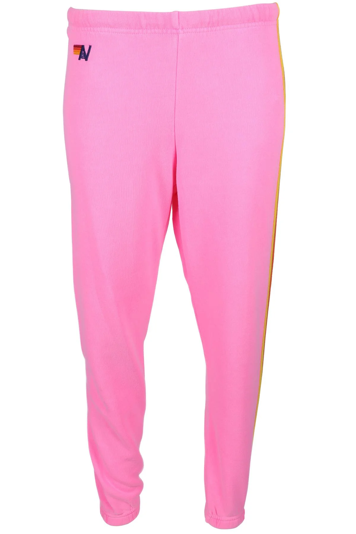 AVIATOR NATION PINK COTTON TRACK PANTS X-SMALL