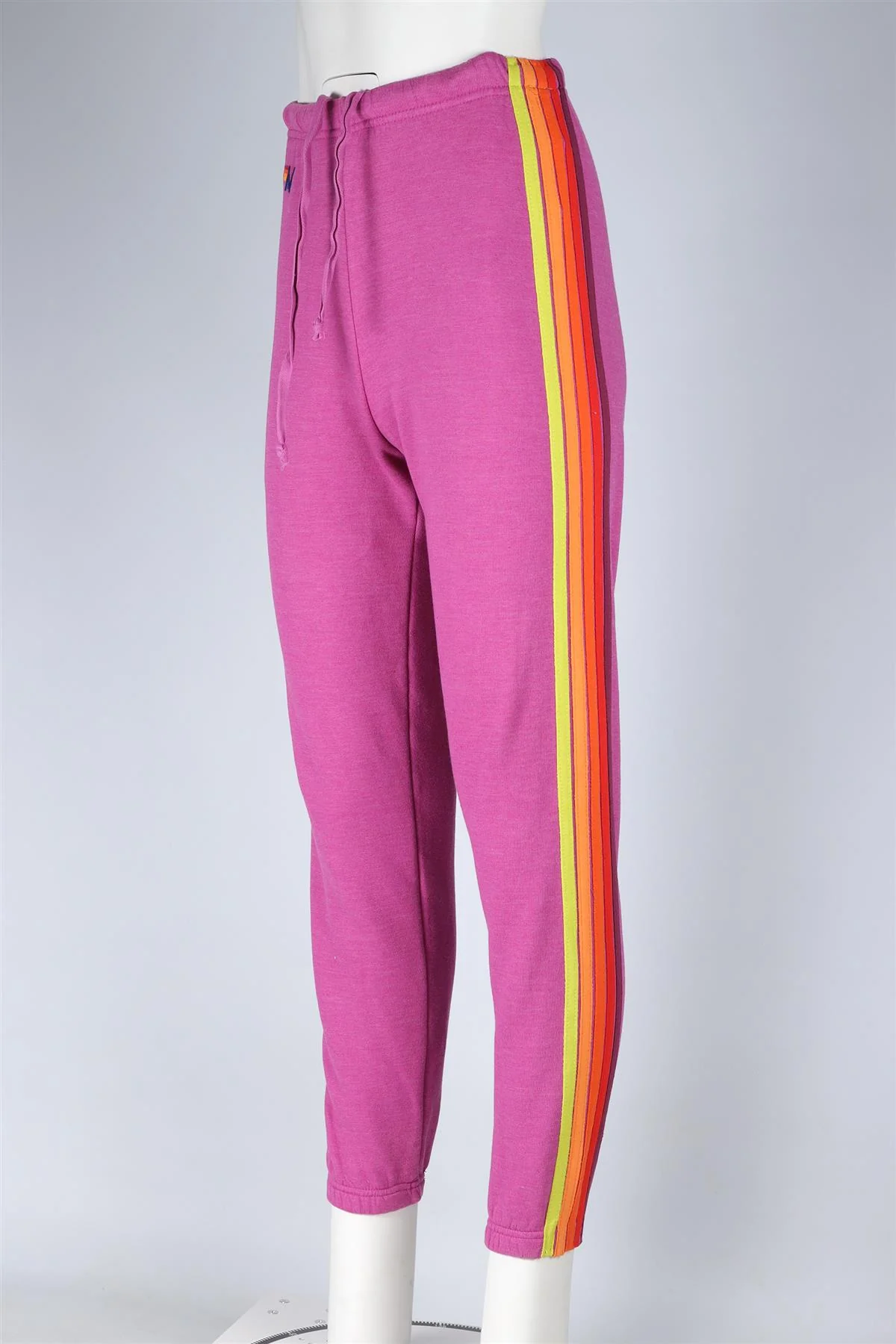 AVIATOR NATION PINK COTTON TRACK PANTS XSMALL - Image 3