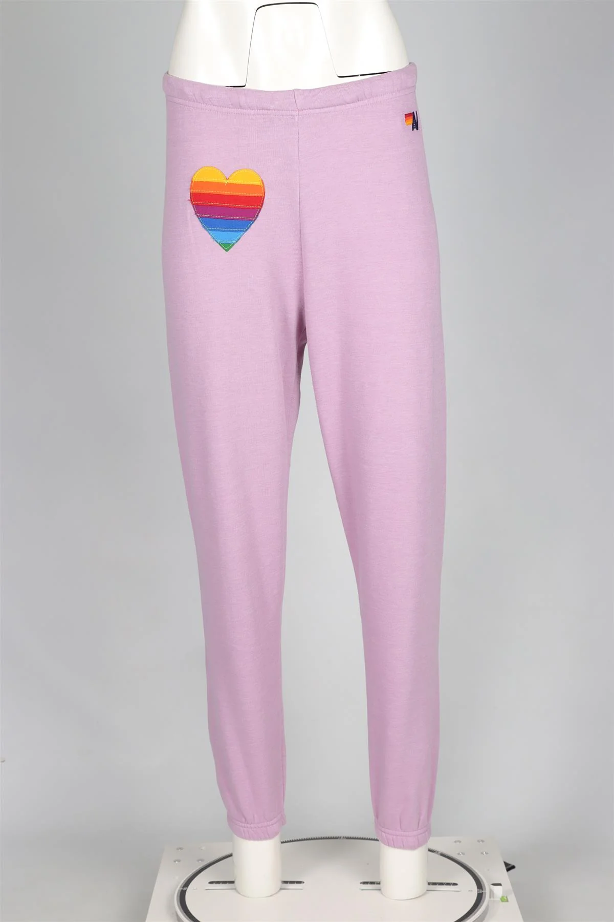 AVIATOR NATION PURPLE COTTON TRACK PANTS SMALL - Image 2
