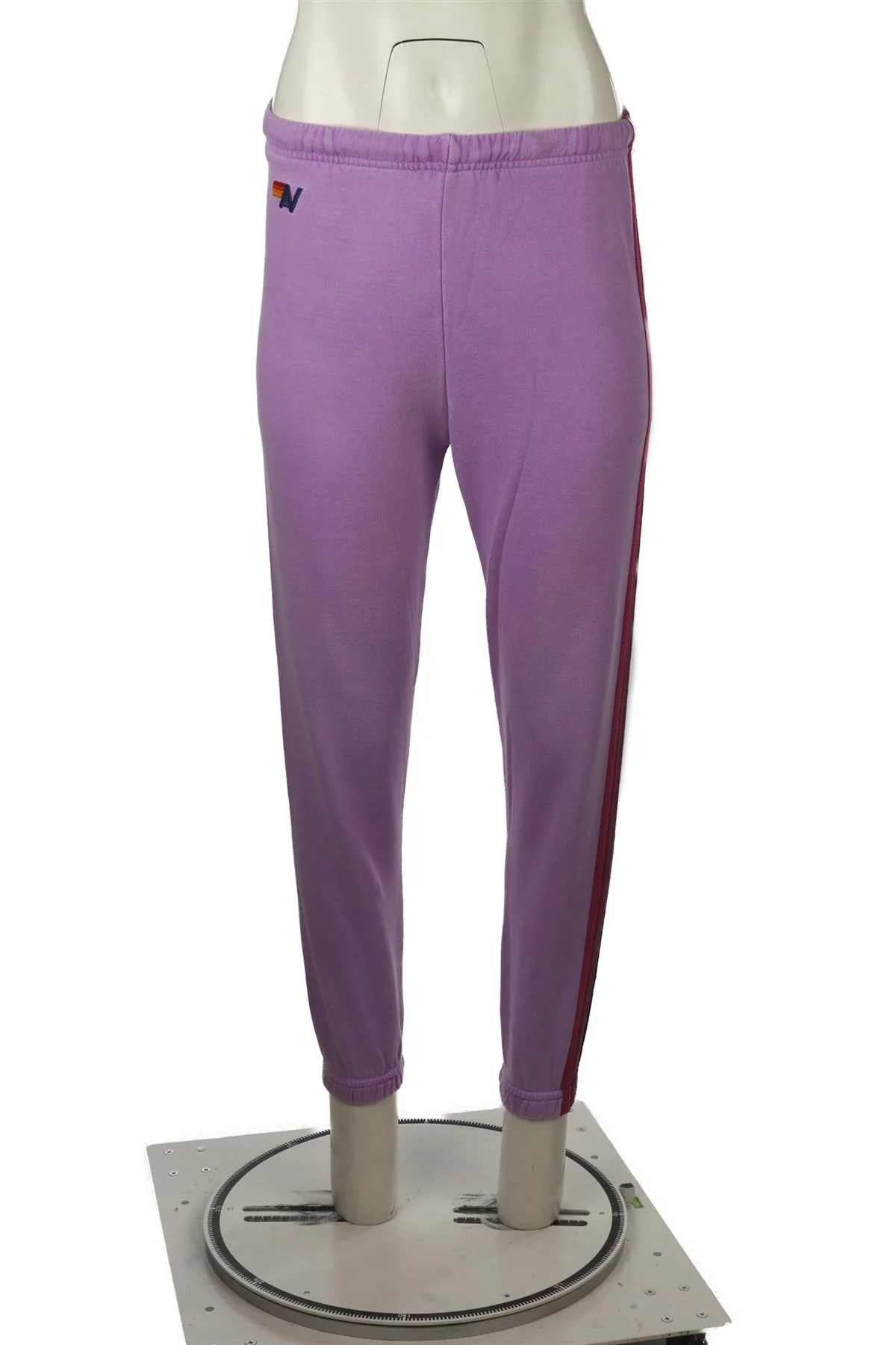 AVIATOR NATION PURPLE COTTON TRACK PANTS XSMALL - Image 2