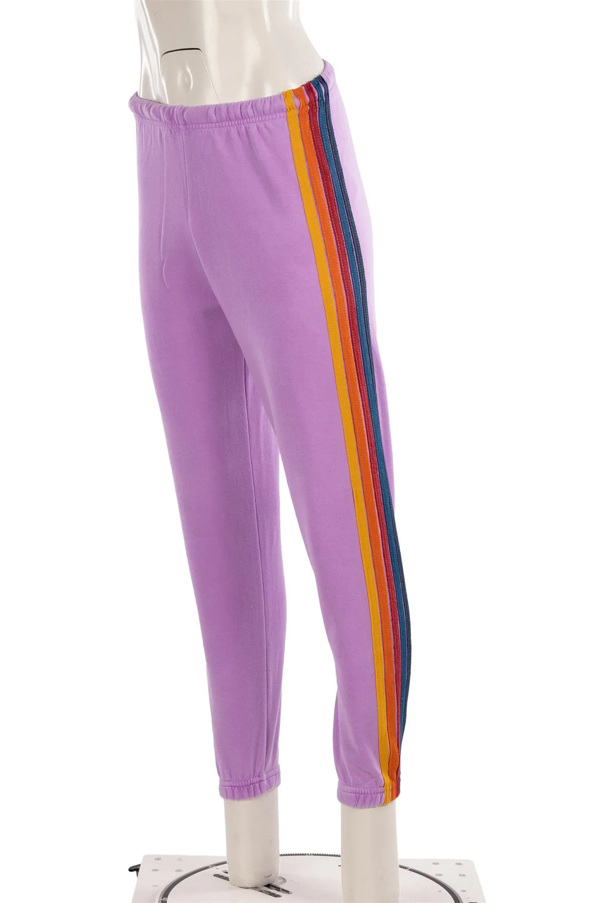 AVIATOR NATION PURPLE COTTON TRACK PANTS XSMALL - Image 3