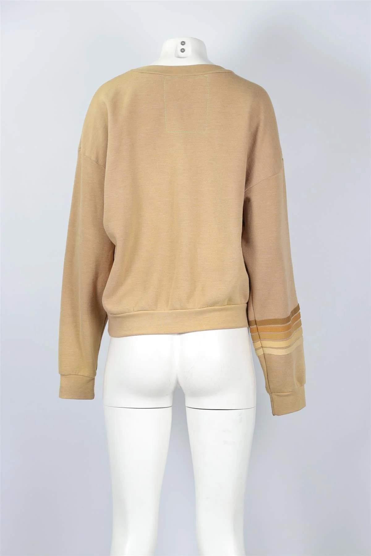 AVIATOR NATION TAN COTTON SWEATSHIRT SMALL - Image 4