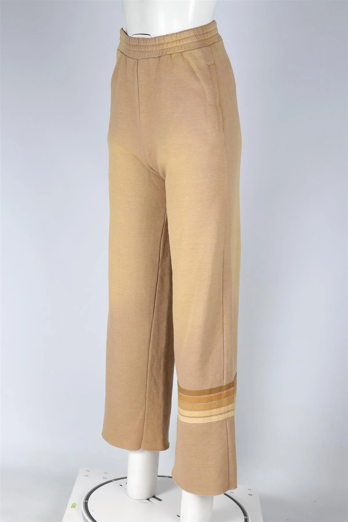 AVIATOR NATION TAN COTTON TRACK PANTS XSMALL - Image 3