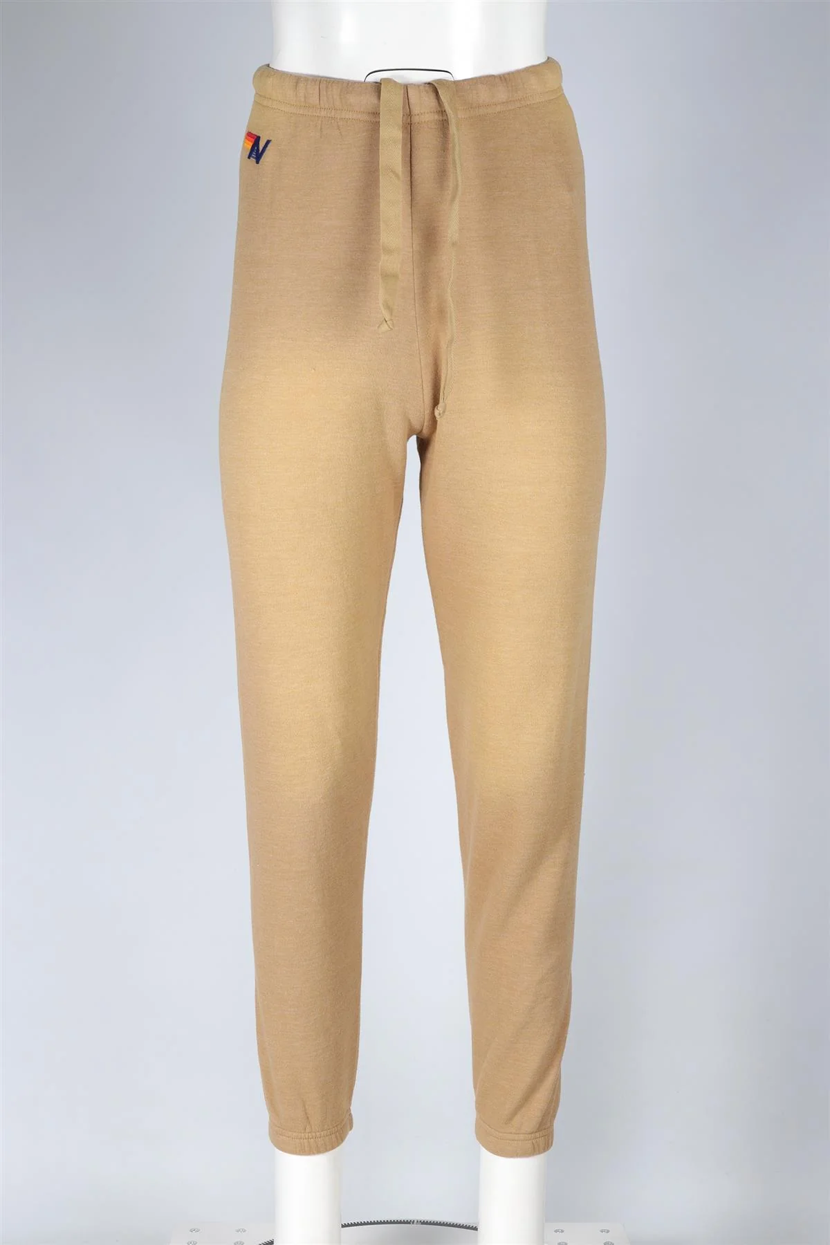 AVIATOR NATION TAN COTTON TRACK PANTS XSMALL - Image 2