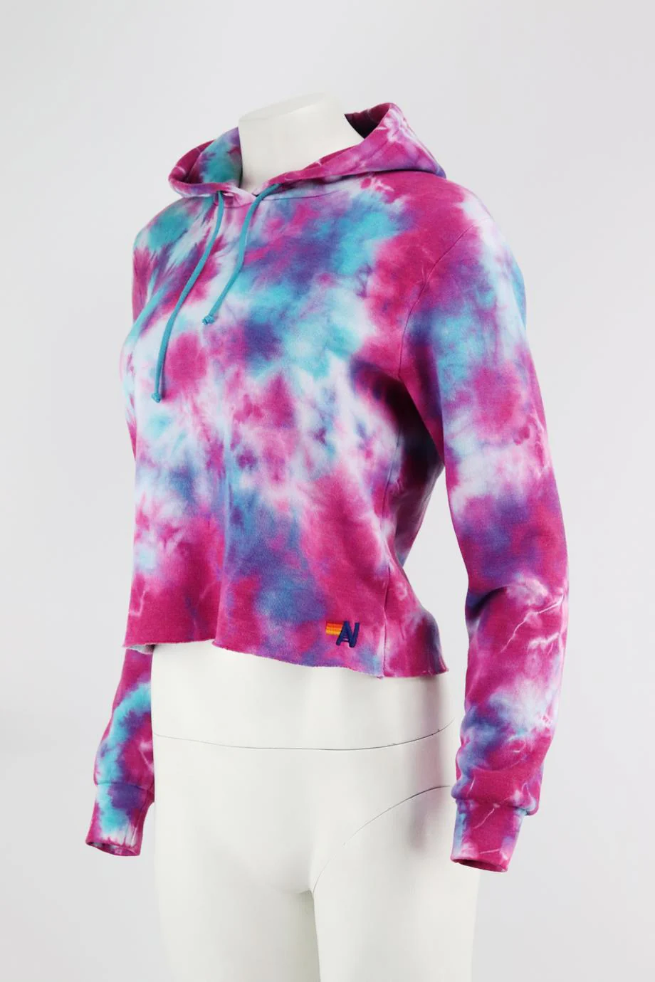 AVIATOR NATION TIE DYED COTTON JERSEY HOODIE SMALL - Image 3