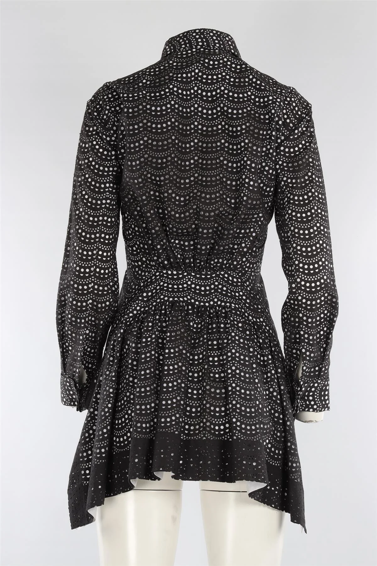 AZZEDINE ALAÏA BLACK COTTON SHIRT FR 38 UK 10 - Image 4