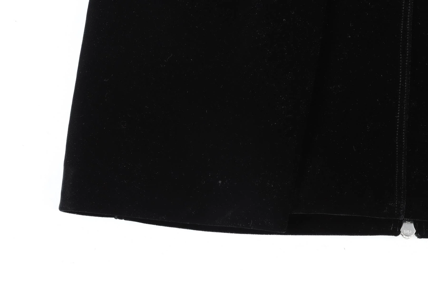 AZZEDINE ALAÏA BLACK VELVET MINI DRESS FR 38 UK 10 - Image 5