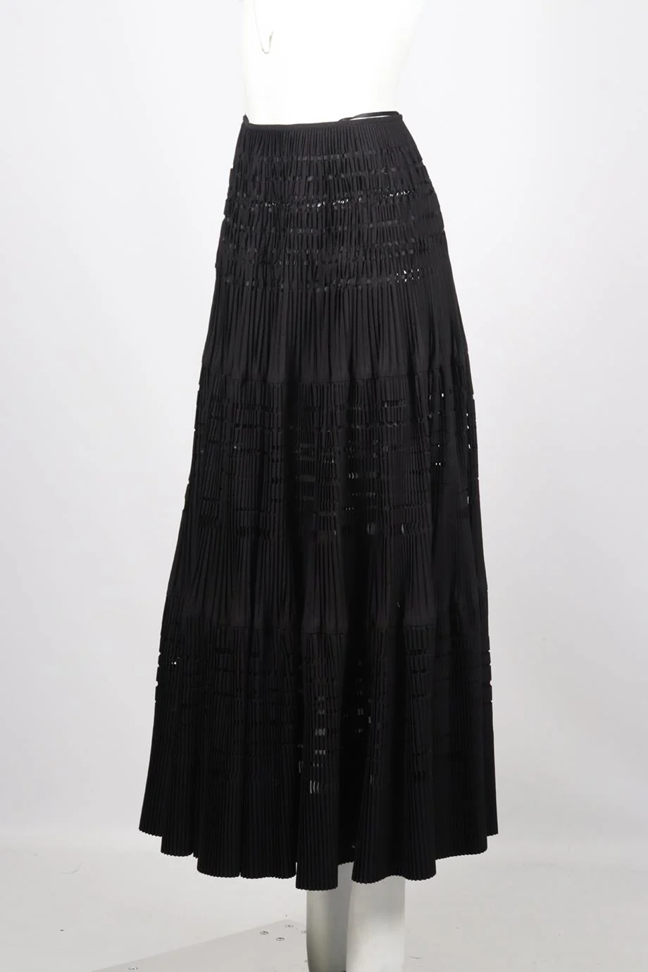 AZZEDINE ALAÏA COTTON BLEND MAXI SKIRT FR 36 UK 8 - Image 3