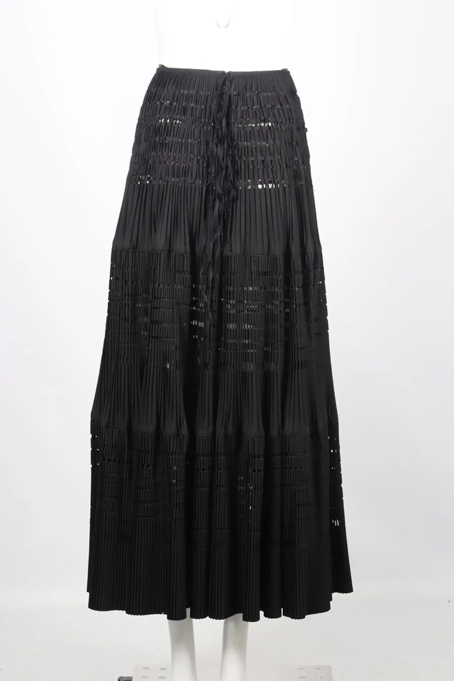 AZZEDINE ALAÏA COTTON BLEND MAXI SKIRT FR 36 UK 8 - Image 4