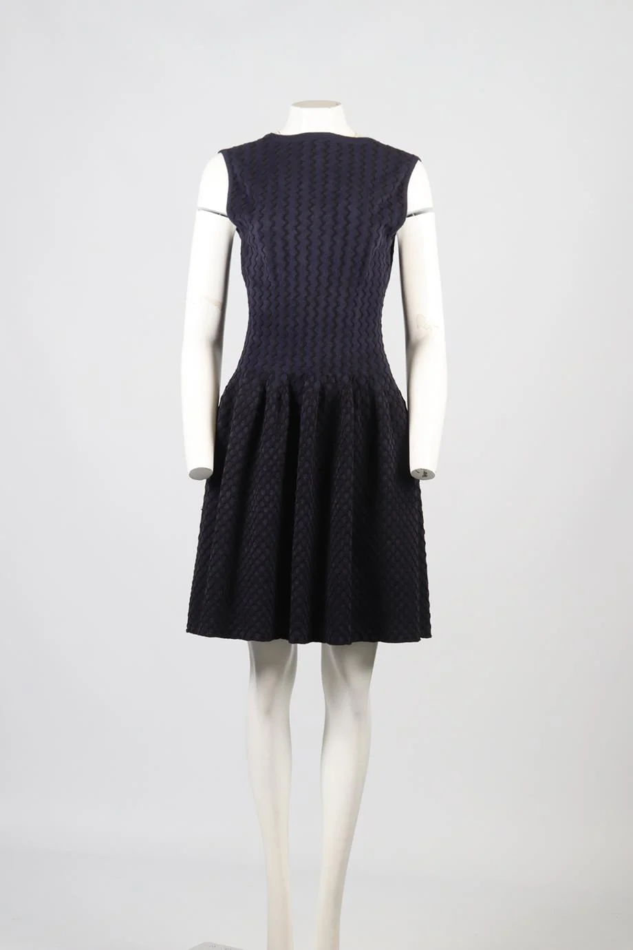 AZZEDINE ALAÏA COTTON BLEND MINI DRESS FR 42 UK 14 - Image 2