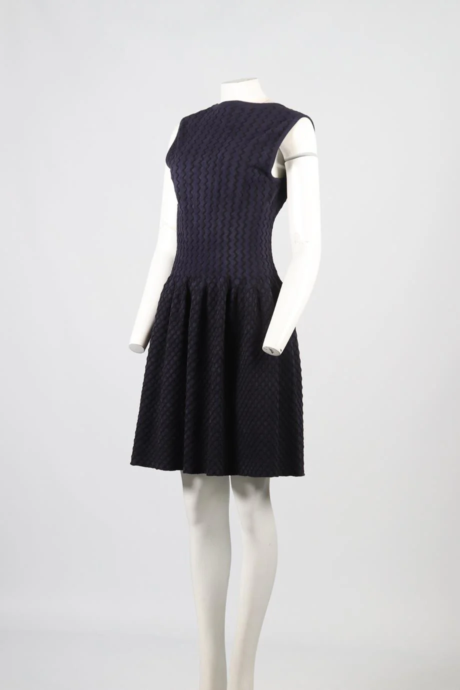 AZZEDINE ALAÏA COTTON BLEND MINI DRESS FR 42 UK 14 - Image 3