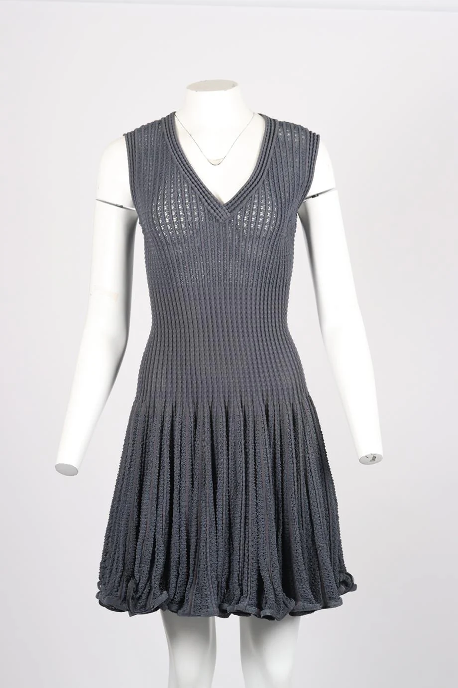 AZZEDINE ALAÏA CROCHET KNIT DRESS MEDIUM - Image 2