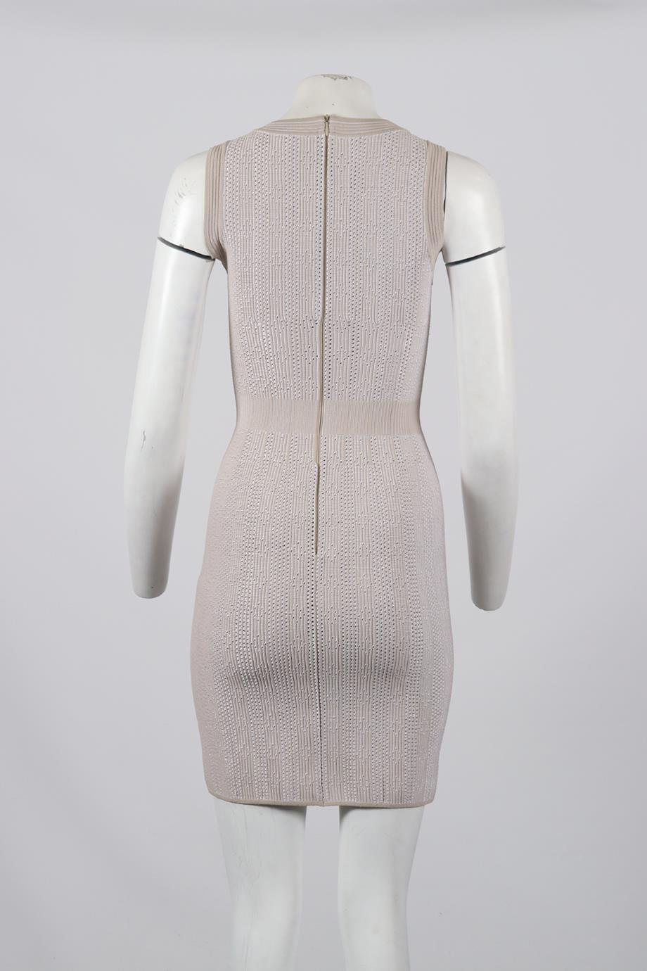 AZZEDINE ALAÏA JACQUARD KNIT MINI DRESS FR 40 UK 12 - Image 4