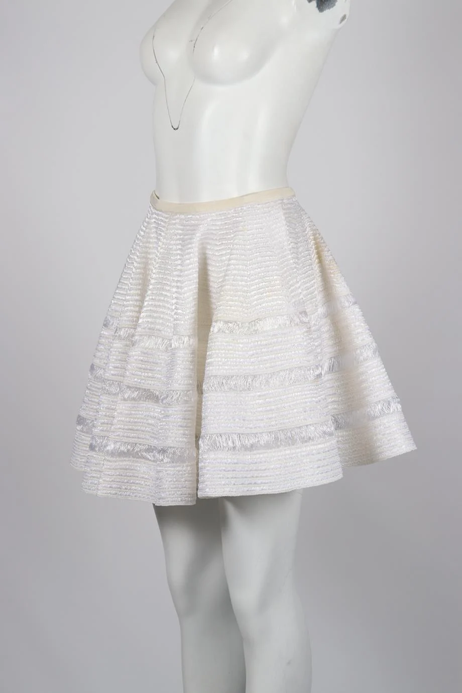 AZZEDINE ALAÏA RAFFIA MINI SKIRT FR 36 UK 8 - Image 3