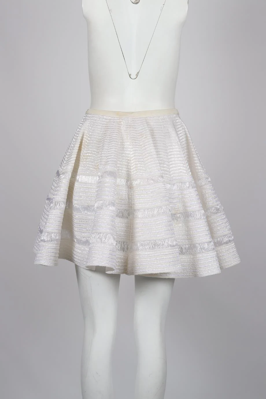 AZZEDINE ALAÏA RAFFIA MINI SKIRT FR 36 UK 8 - Image 4