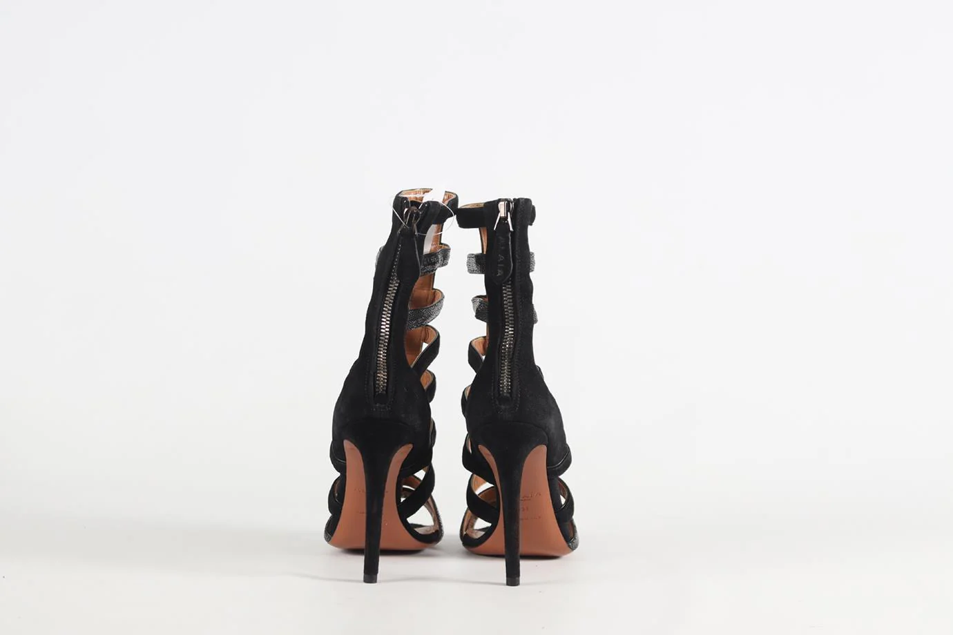 AZZEDINE ALAÏA SHAGREEN AND SUEDE SANDALS EU 37 UK 4 US 7 - Image 4