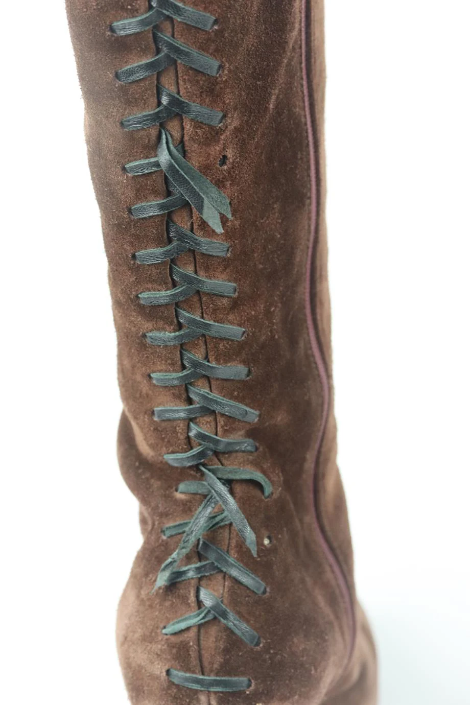 AZZEDINE ALAÏA SUEDE KNEE HIGH BOOTS EU 39.5 UK 6.5 US 9.5 - Image 7