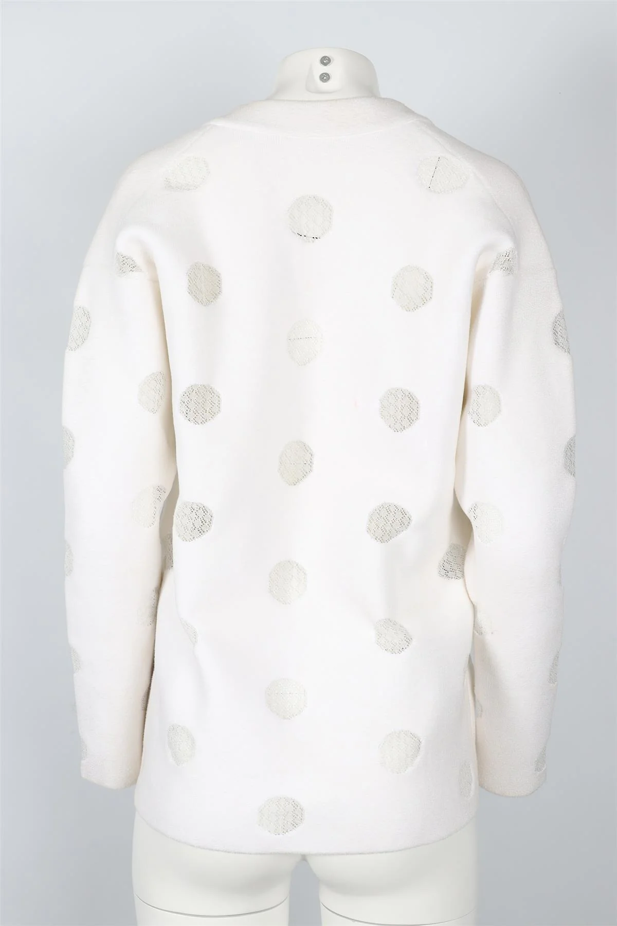 AZZEDINE ALAÍA WHITE KNIT TUNIC FR 36 UK 8 - Image 4