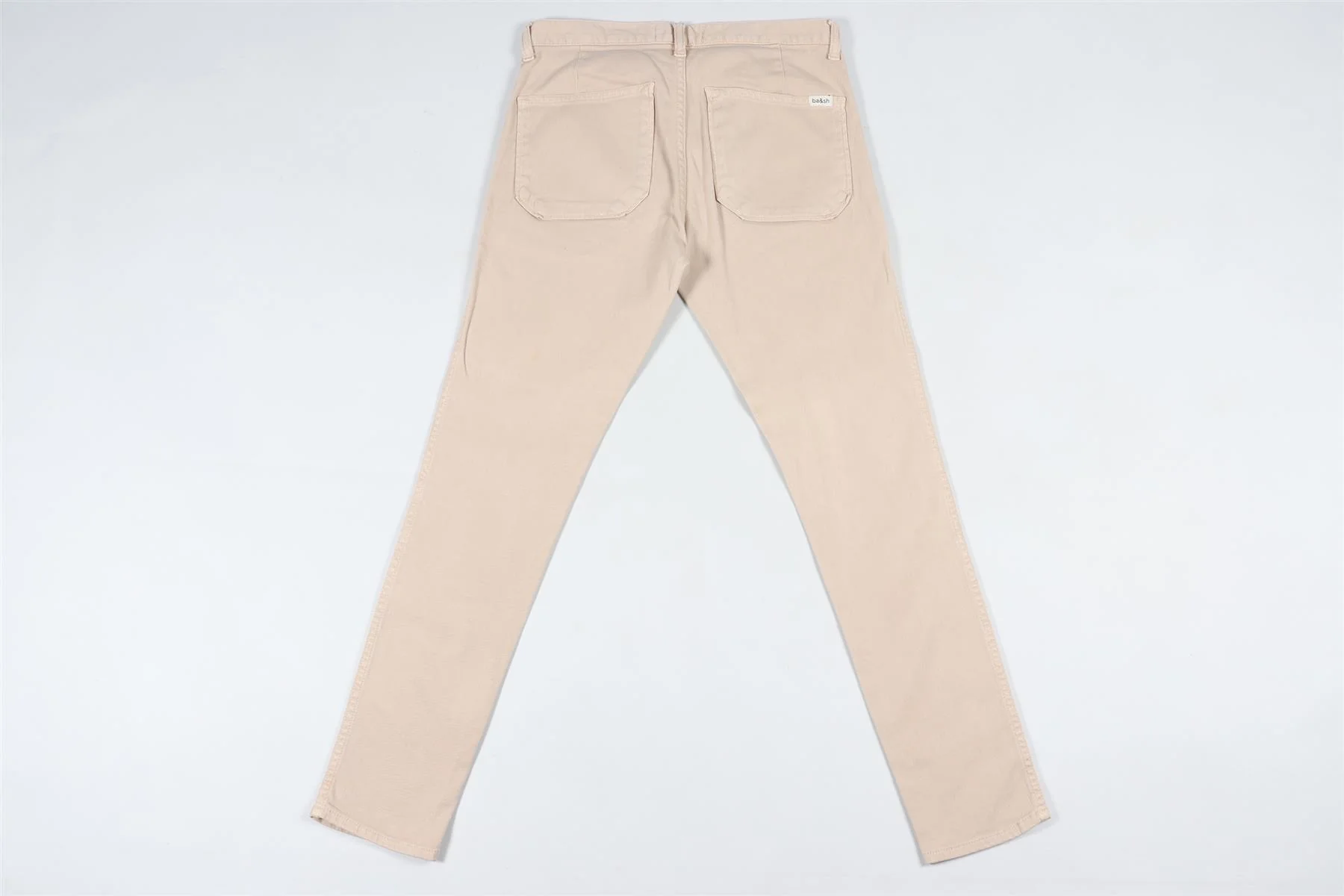 BA&SH BEIGE HIGH RISE SKINNY JEANS W25 UK 6-8 - Image 4