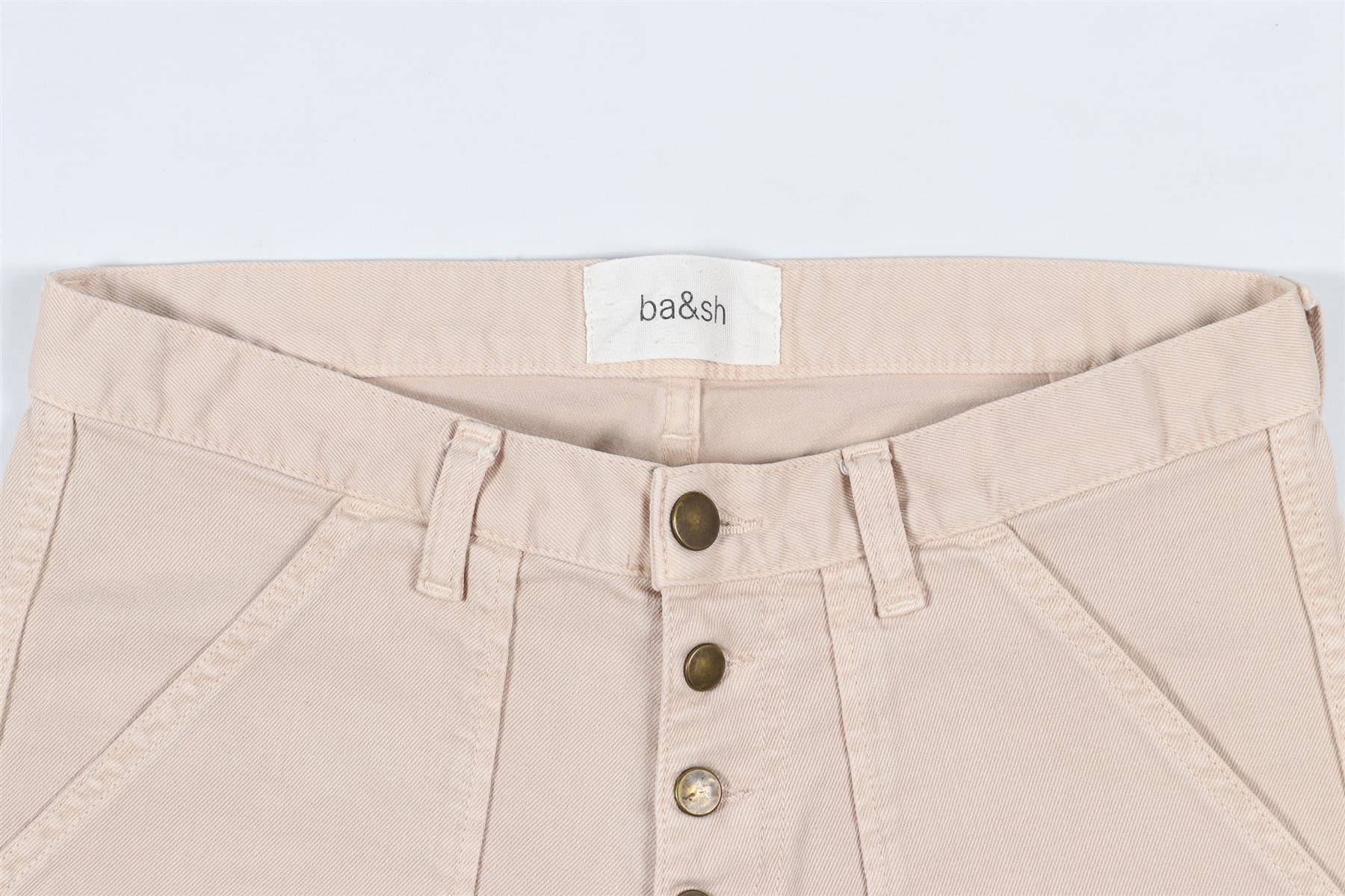 BA&SH BEIGE HIGH RISE SKINNY JEANS W25 UK 6-8 - Image 8