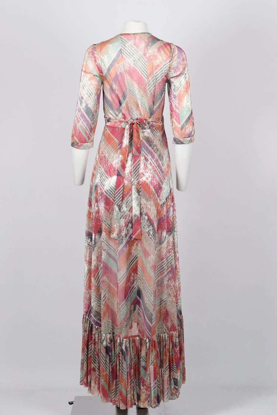 BA&SH VISCOSE BLEND MAXI WRAP DRESS 2 UK 12 - Image 4
