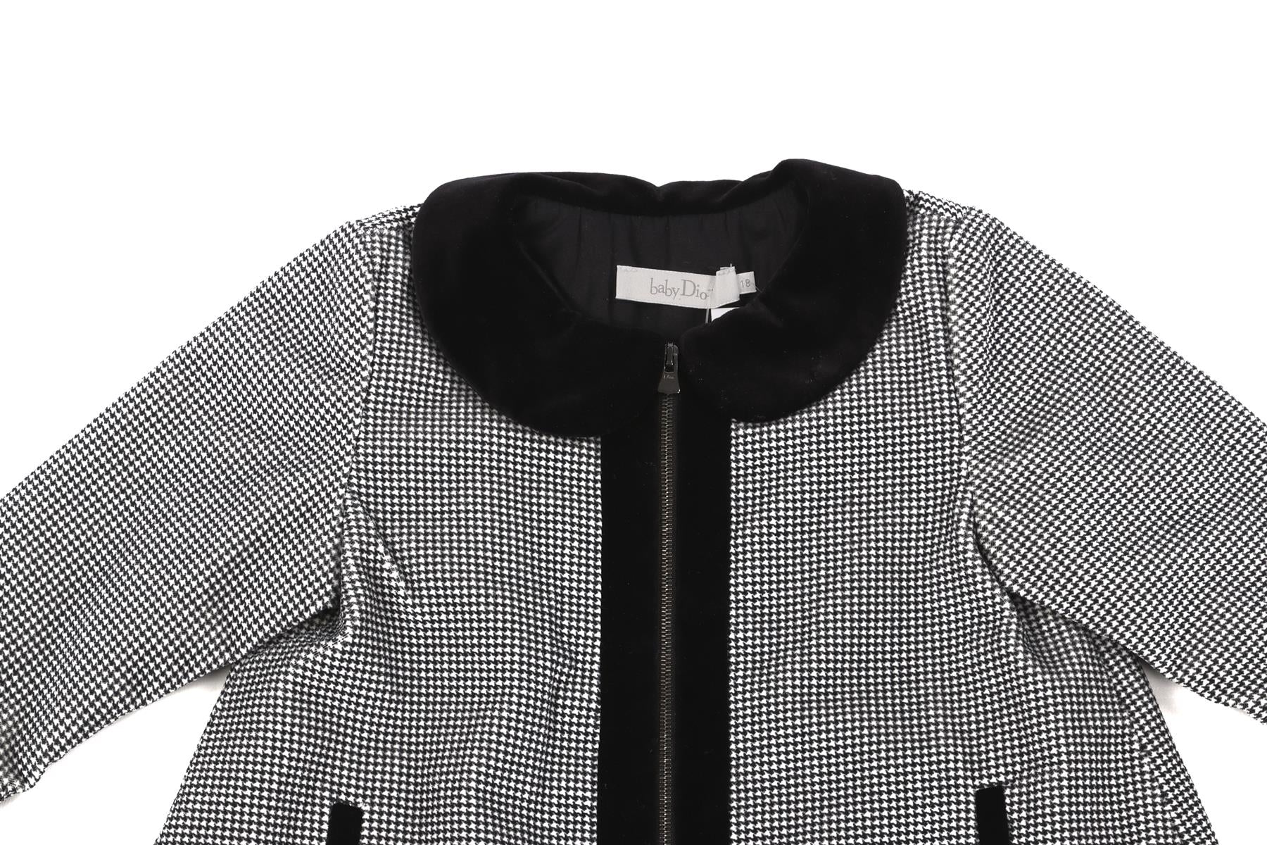 BABY DIOR BLACK BABY GIRLS COAT 18 MONTHS - Image 3