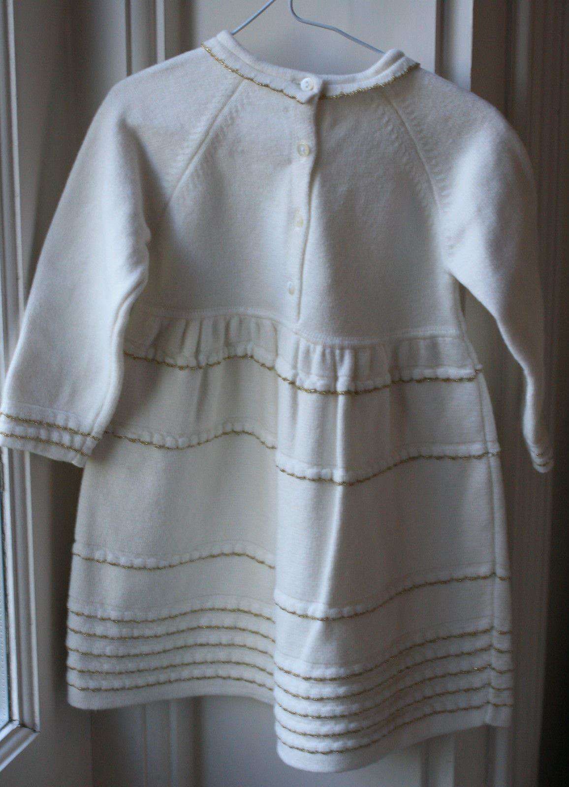 BABY DIOR BLANC LAIT KNITTED DRESS 9 MONTHS - Image 3