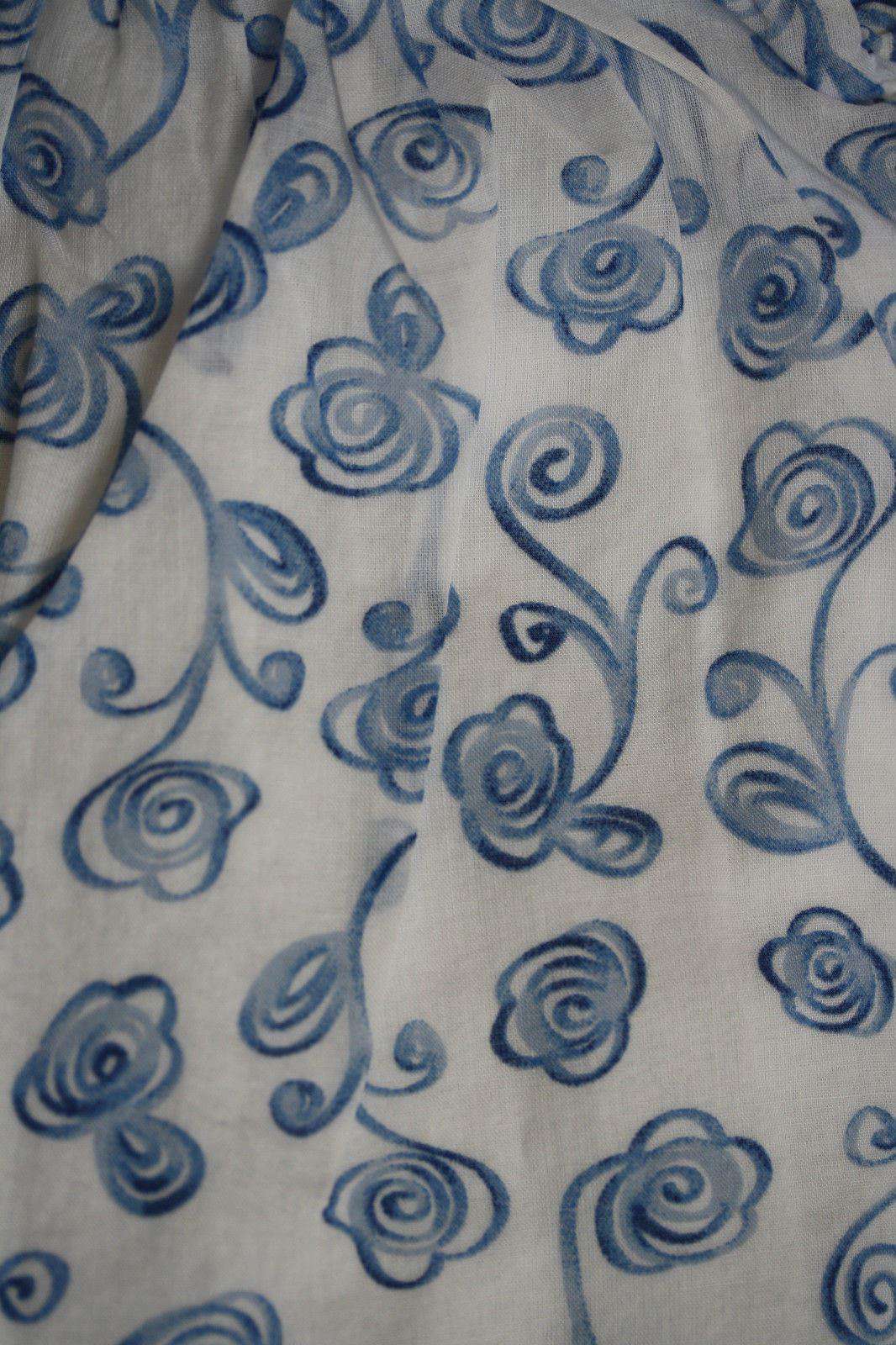 BABY DIOR BLUE CHINA FLORAL BLOUSE 3 MONTHS - Image 5