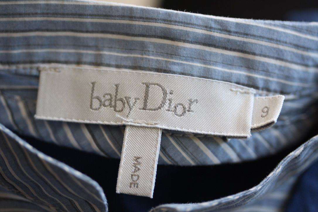 BABY DIOR BLUE SHIRT TOP TEE 9 MONTHS - Image 5