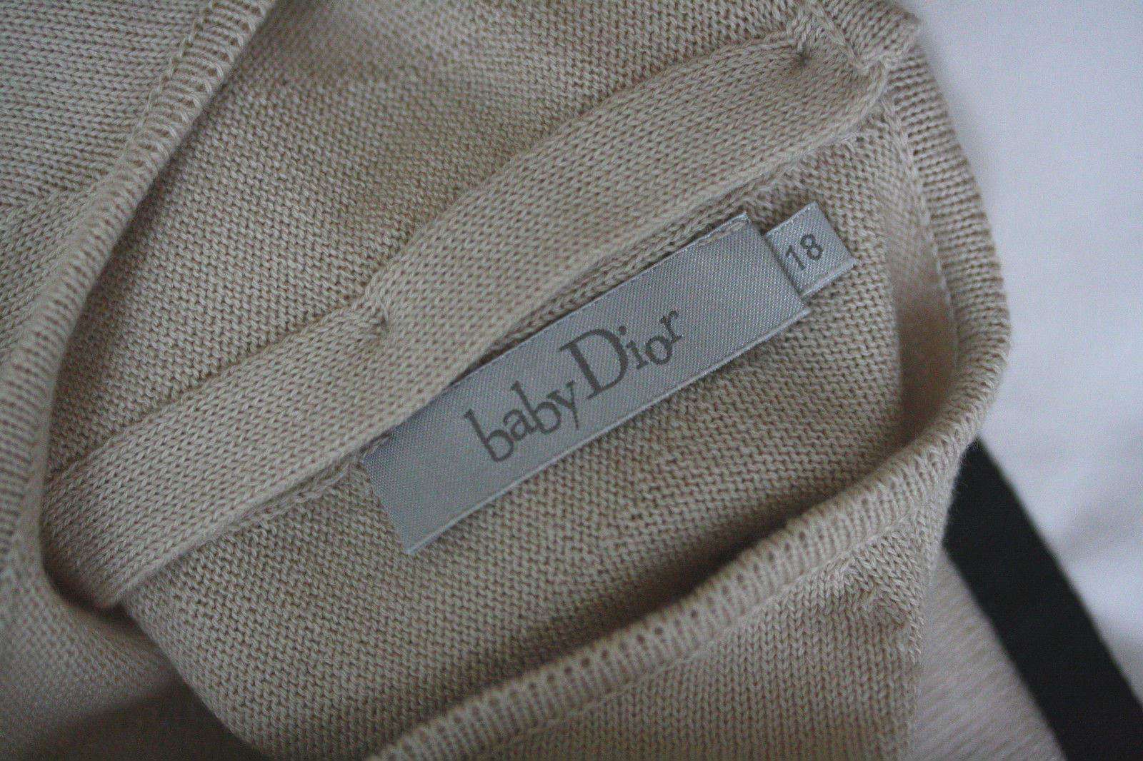 BABY DIOR CASHMERE TRICOT AND CALICO DRESS 18 MONTHS - Image 6