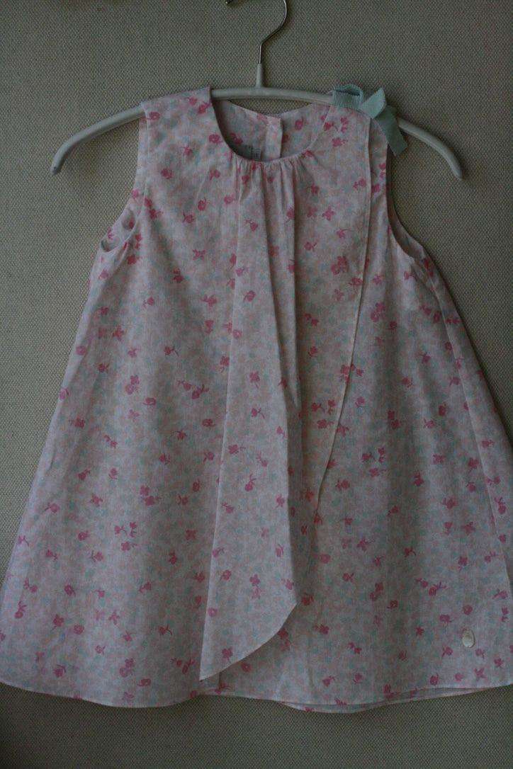 BABY DIOR COTTON FLORAL DRESS BLOOMERS AND HAT SET 18 MONTHS - Image 10