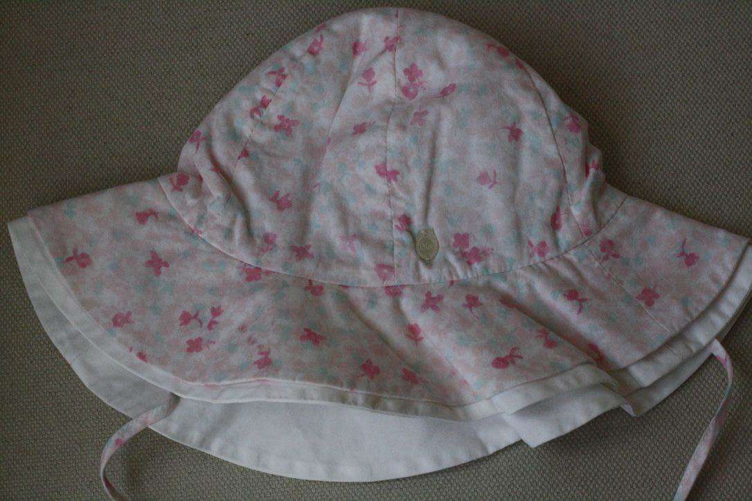 BABY DIOR COTTON FLORAL DRESS BLOOMERS AND HAT SET 18 MONTHS - Image 8