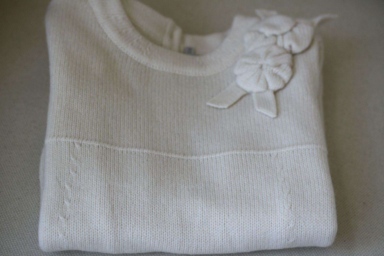 BABY DIOR CREAM CASHMERE BLEND DRESS 24 MONTHS - Image 4