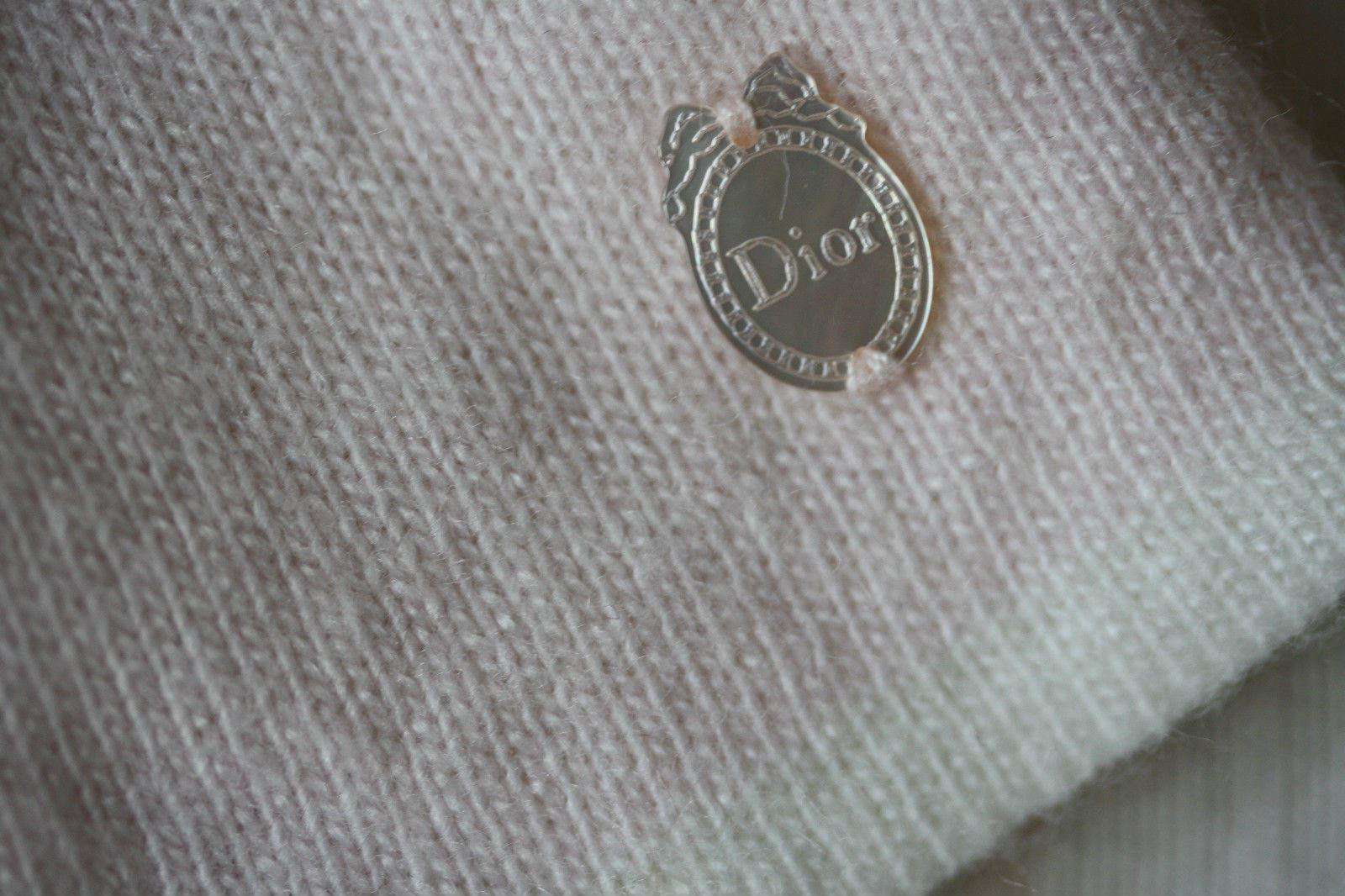 BABY DIOR DUSTY PINK KNIT CASHMERE SILK BLEND BABYGROW 3 MONTHS - Image 3