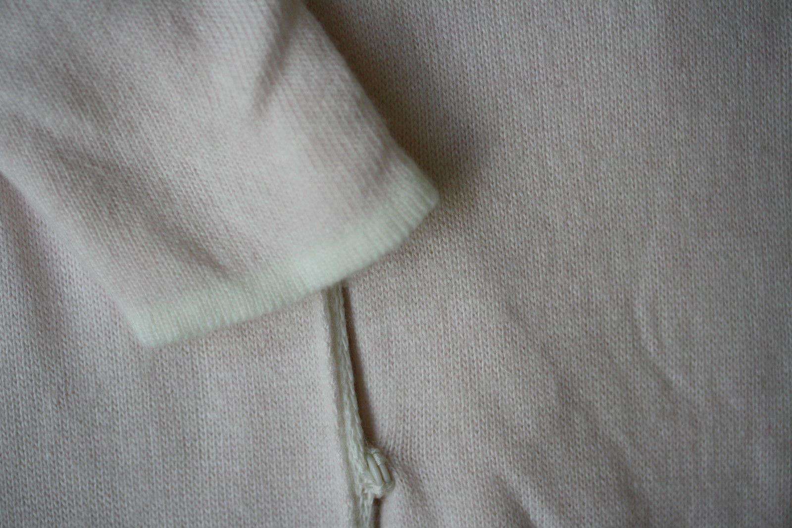 BABY DIOR DUSTY PINK KNIT CASHMERE SILK BLEND BABYGROW 3 MONTHS - Image 4
